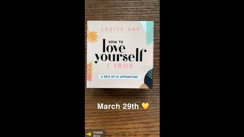 March 29th oracle card: creative soul