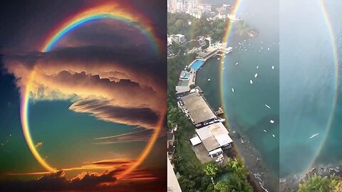 Complete Rainbow - taken from 30,000 ft in Altitude