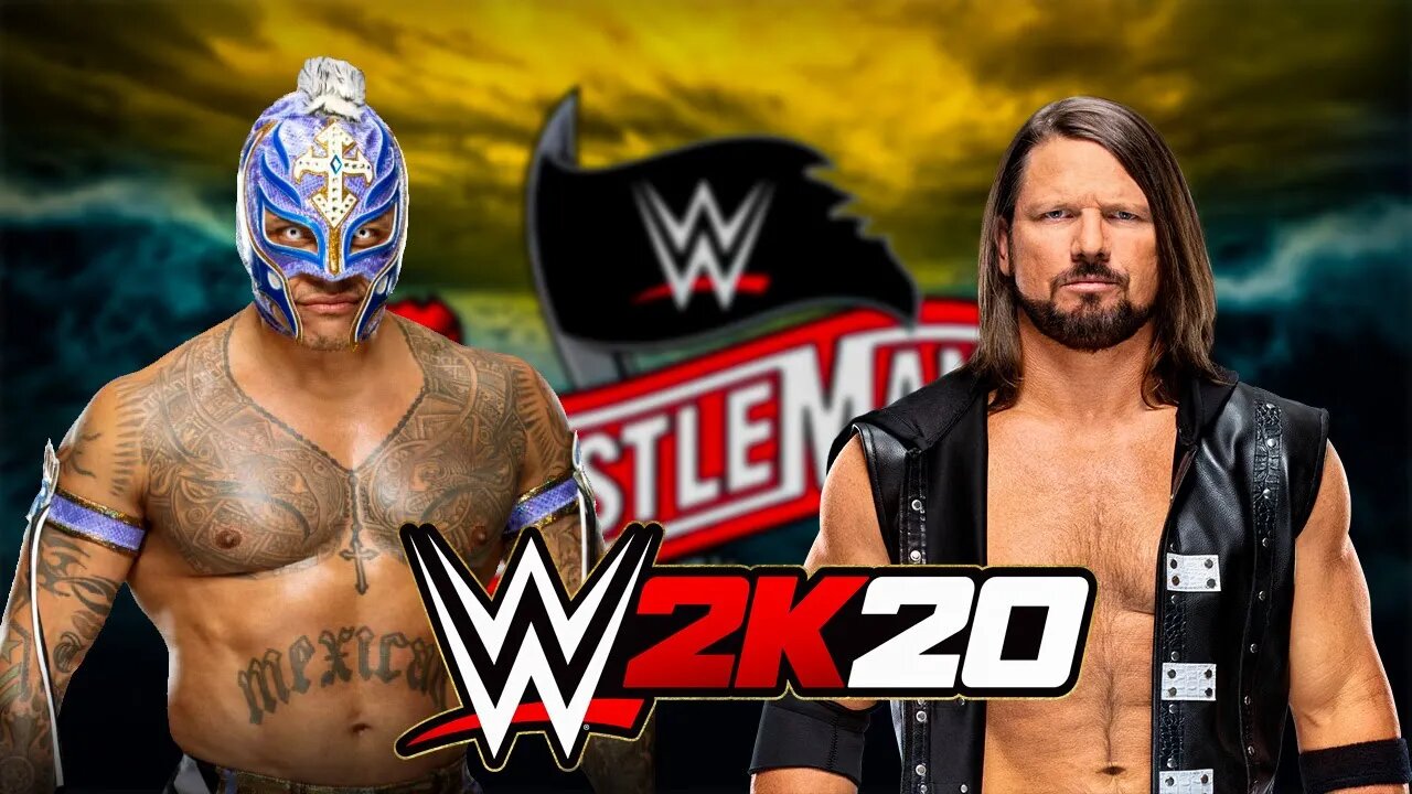 Rey Mysterio Vs. AJ Styles - WrestleMania! - WWE 2K20 Gameplay - PC