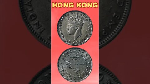 Hong Kong 10 Cents 1938.#shorts #education #coinnotesz
