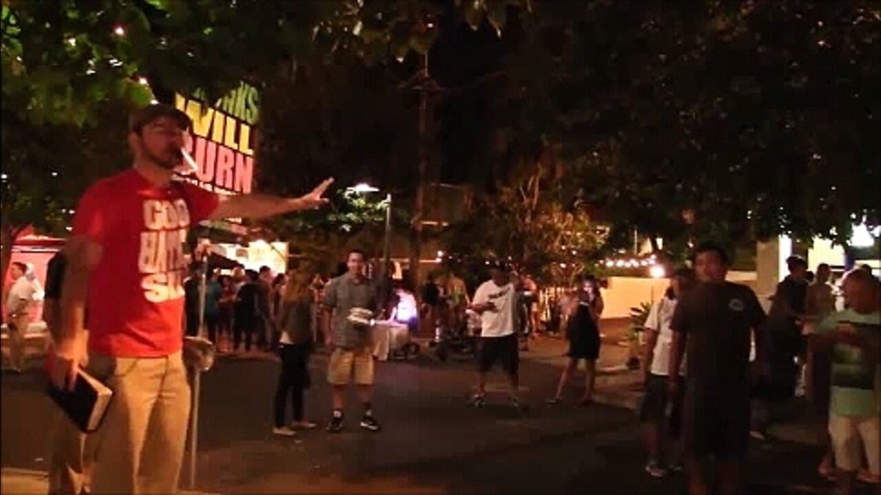 Hawaii street preaching