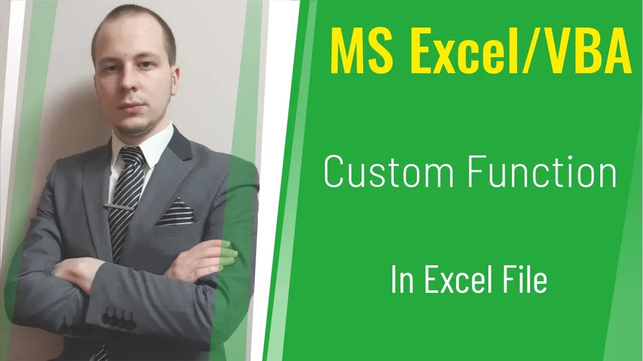 Create a Custom Function in MS Excel (VBA)