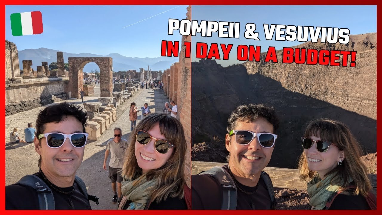 TRAVEL ITALY! VISITING POMPEII AND VESUVIUS ON THE SAME DAY ON A BUDGET! WHOLE PROCESS EXPLAINED!