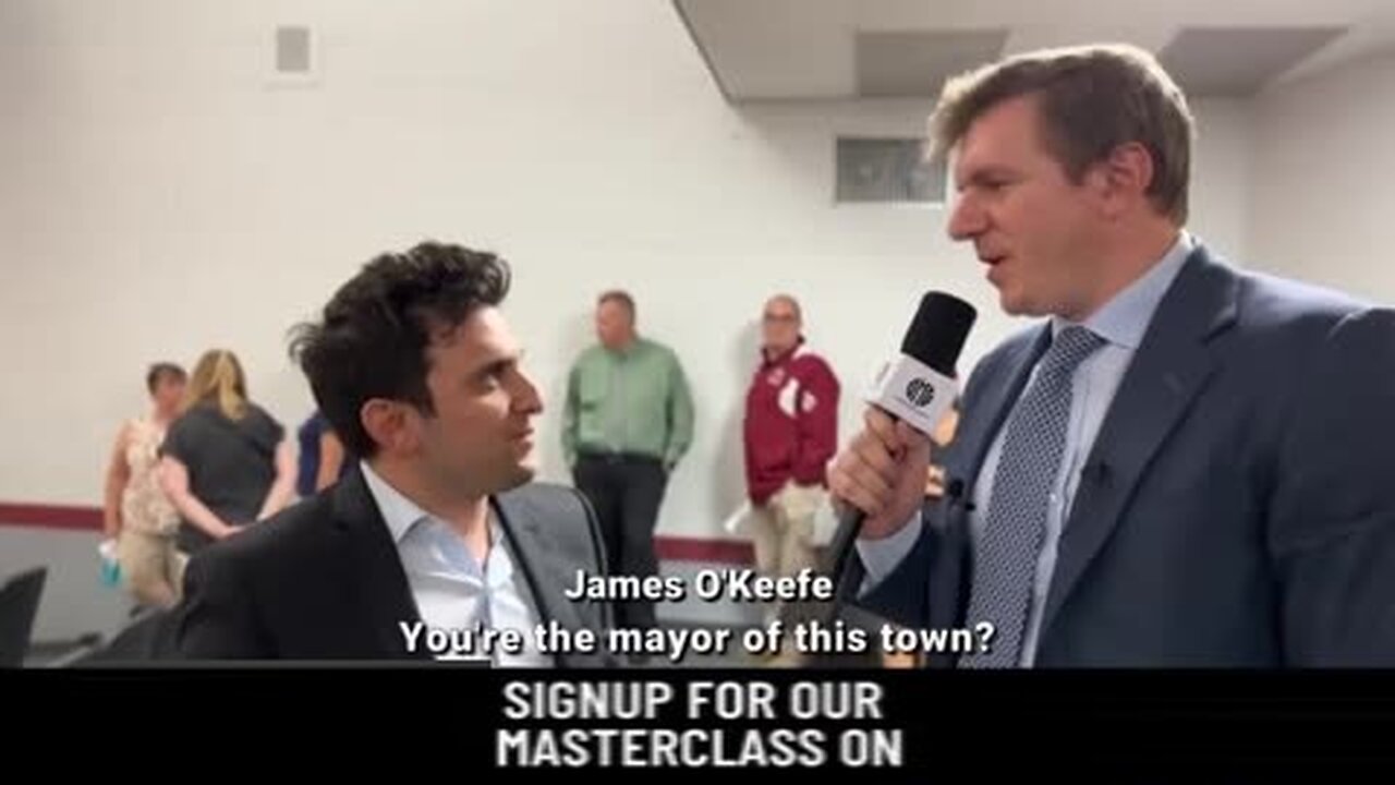 CREEPY Mayor Kicks James O'Keefe Out of School Board Meeting for Being a Conservative