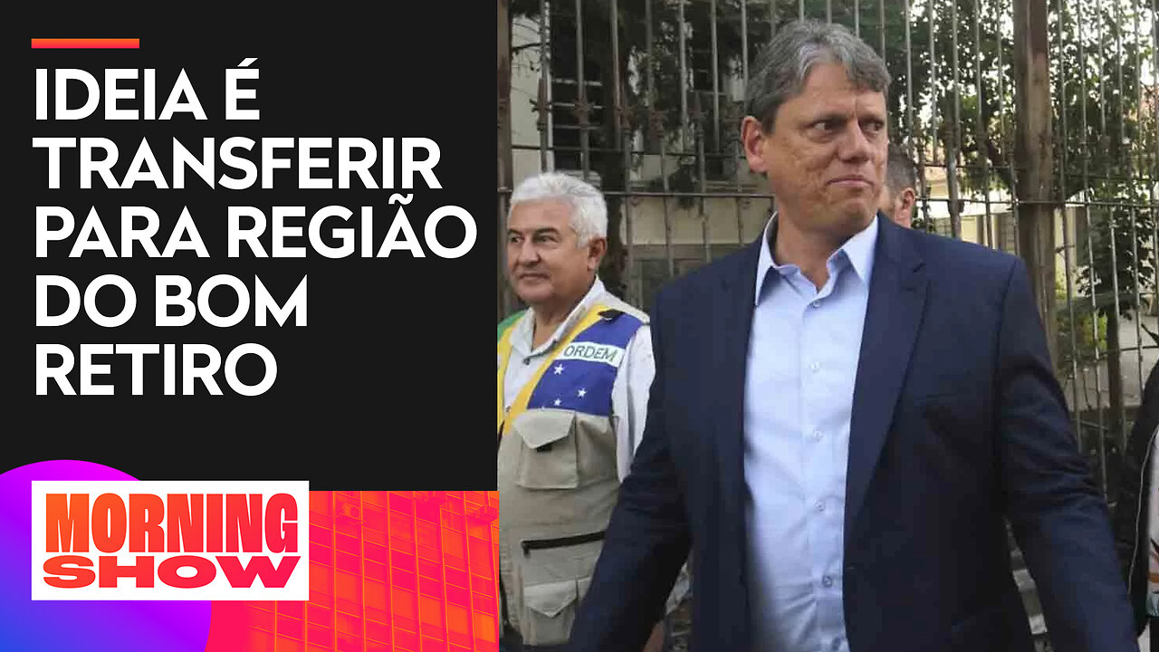 Tarcisio diz que Cracolândia pode ser transferida em São Paulo