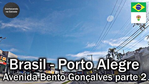 🚗 🌞 Dirigindo por Porto Alegre, avenida Bento Gonçalves, parte 2.