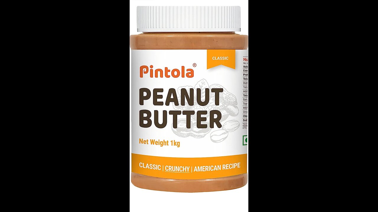 Price - 2 $ Pintola Classic Peanut Butter Crunchy 1kg - Original American Recipe with High