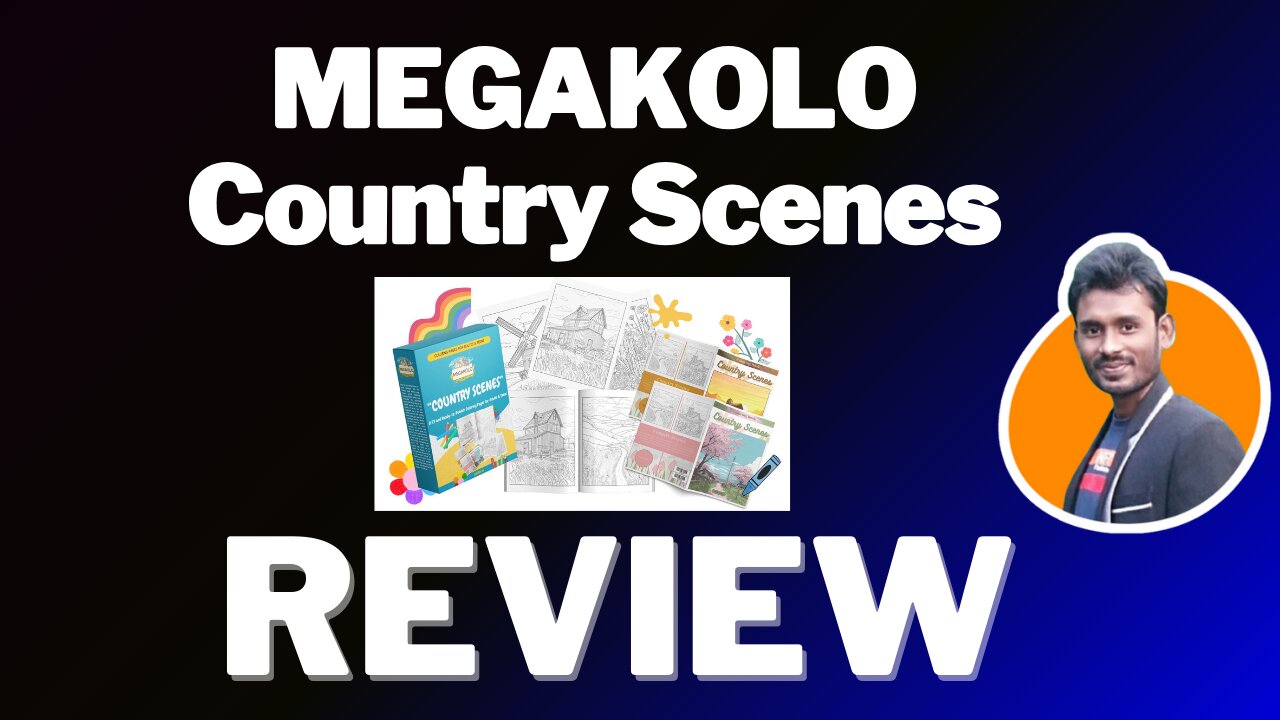 MEGAKOLO - Country Scenes Coloring Pages Review!