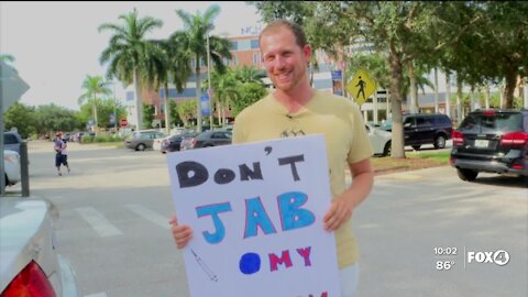 Protesters rallied at Naples Community Hospital