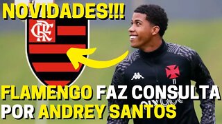 NOVIDADES! FLAMENGO FAZ CONSULTA POR ANDREY SANTOS E AGUARDA OPORTUNIDADE