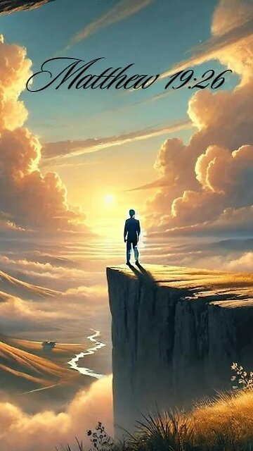 Matthew 19:26 - Jesus looked at them and said, 'With man this is impossible, but with God...