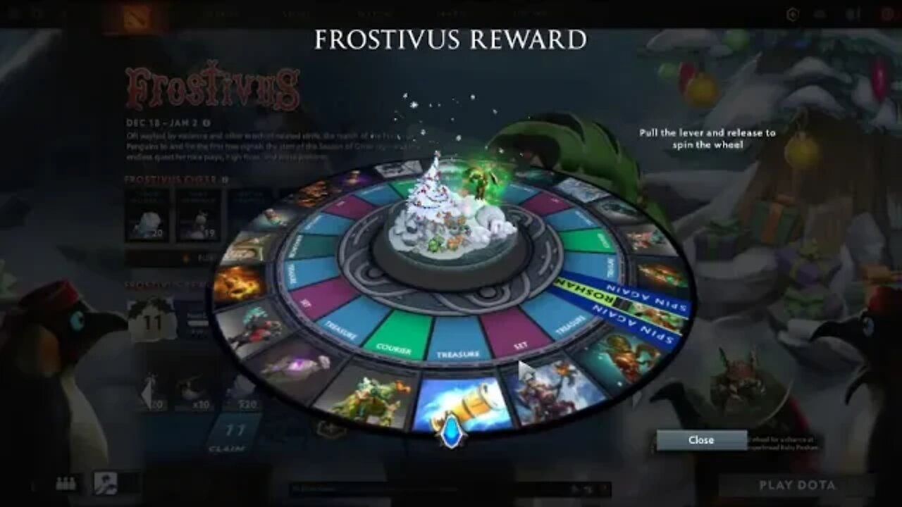 Dota 2 Frostivus 2019! 企鹅的礼物! + 宝箱开箱!