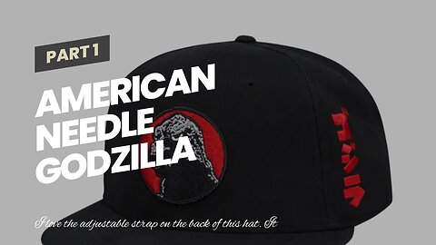 AMERICAN NEEDLE Godzilla Officially Licensed Adjustable Baseball Hat