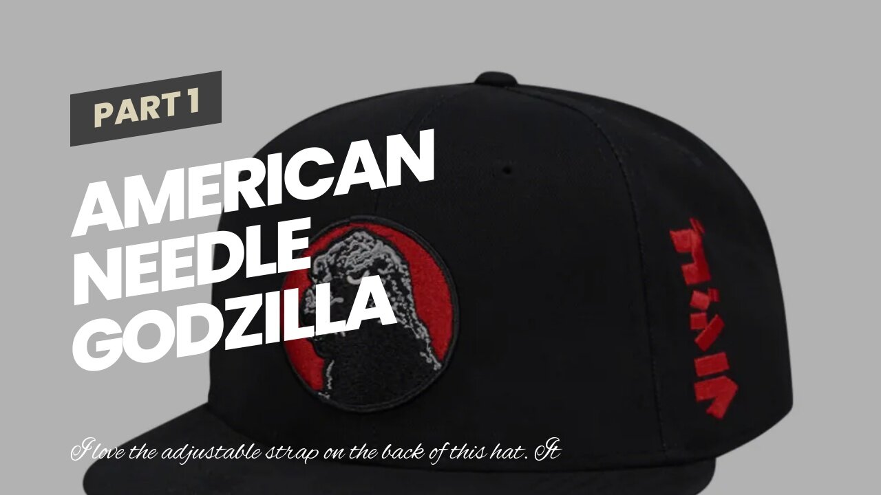 AMERICAN NEEDLE Godzilla Officially Licensed Adjustable Baseball Hat