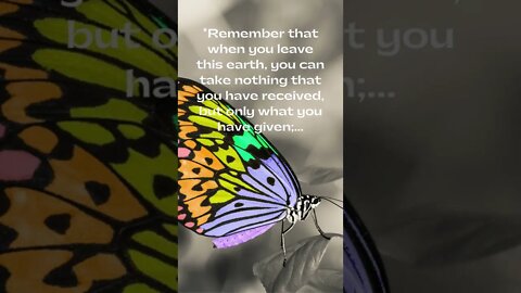 Only What You Have Given