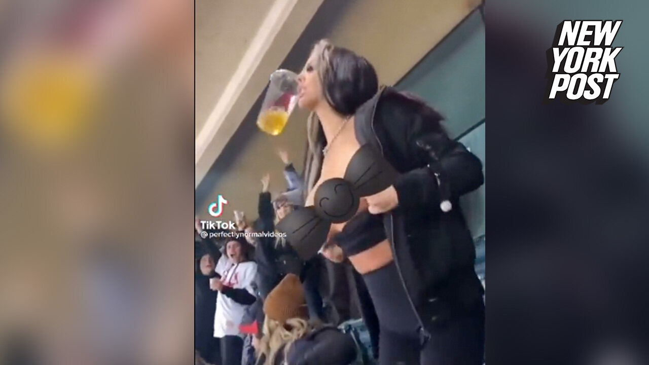Woman flashing crowd leads to wild brawl at Supercross event