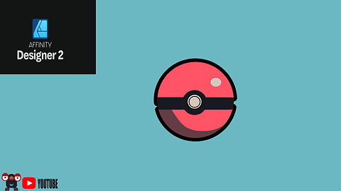AffinityDesignerv2: Poke ball Design