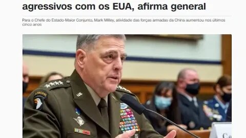 Militares chineses se tornaram mais agressivos com os EUA, afirma general