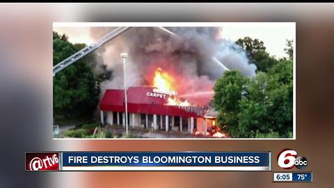 Bloomington flooring business destroyed by fireo