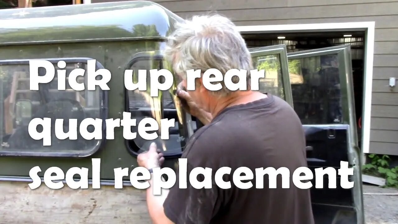 Fitting the rear quarter glass in a Pick Up the easy way