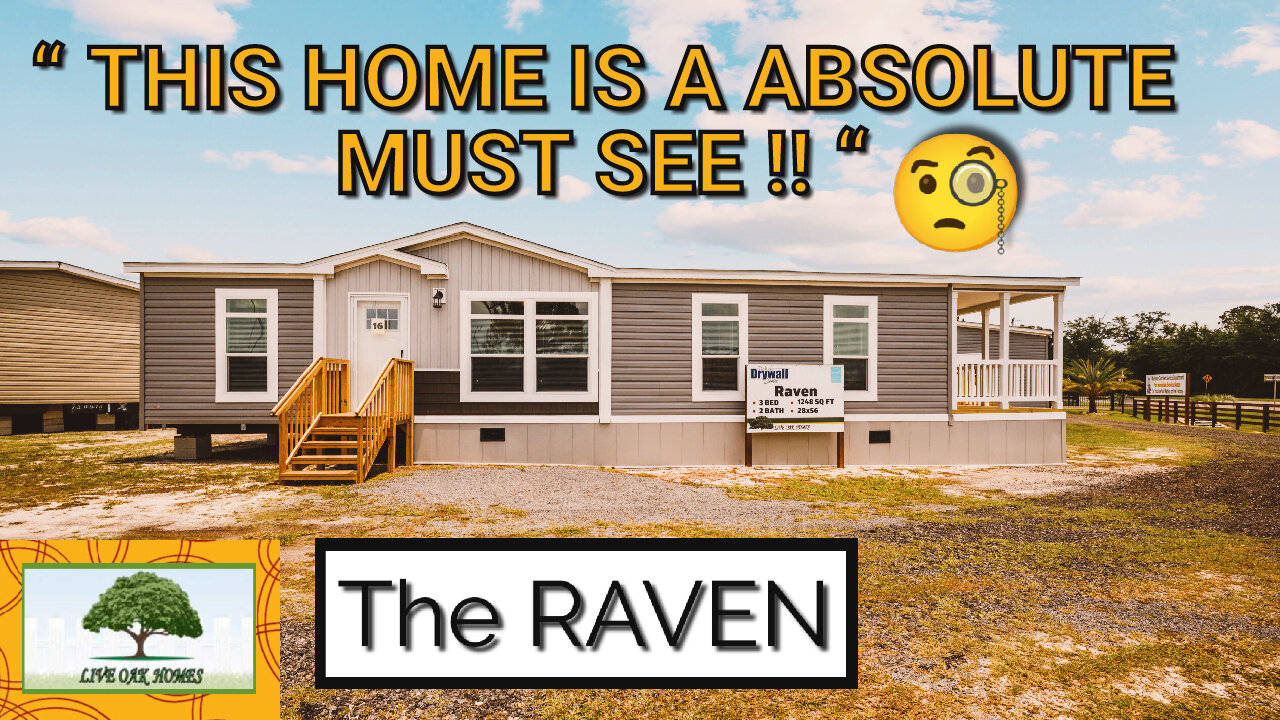 '' THIS HOME IS A ABSOLUTE MUST SEE !! " THE RAVEN BY LIVE OAK HOMES #manufacturedhome TOUR | DMHC |