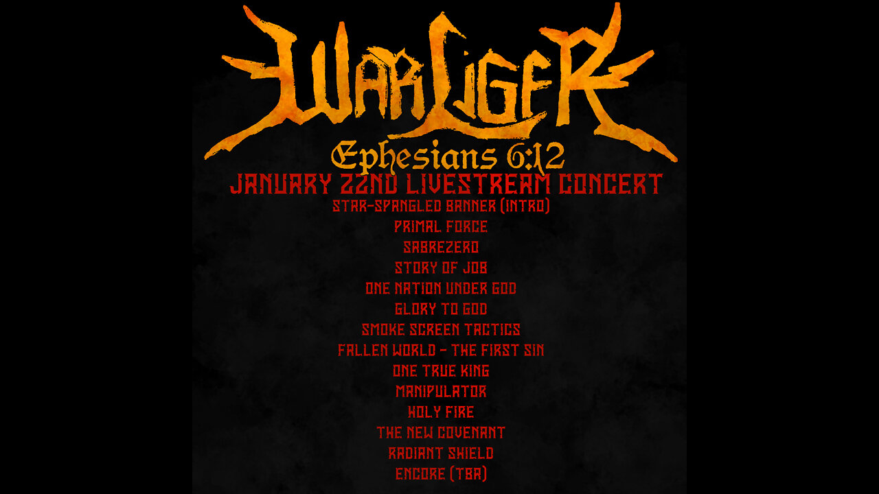 WarLiger - January 22nd Livestream Concert