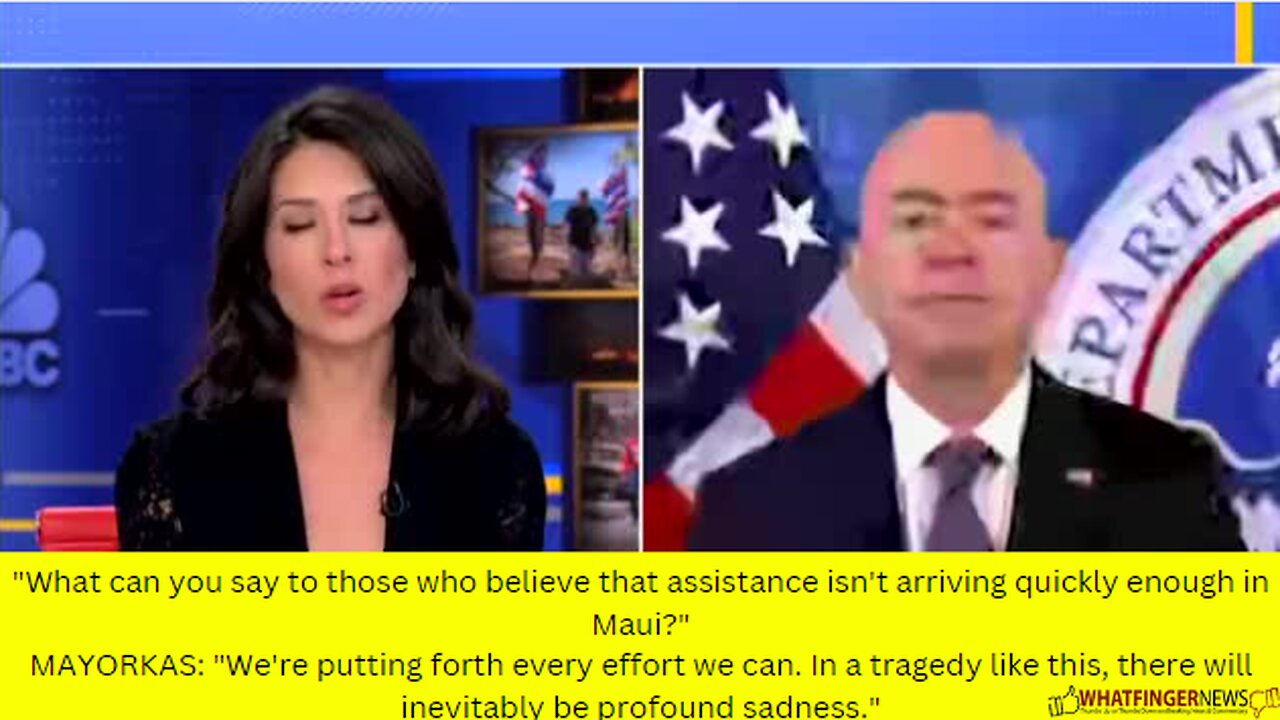 "What can you say to those who believe that assistance isn't arriving quickly enough in Maui?"