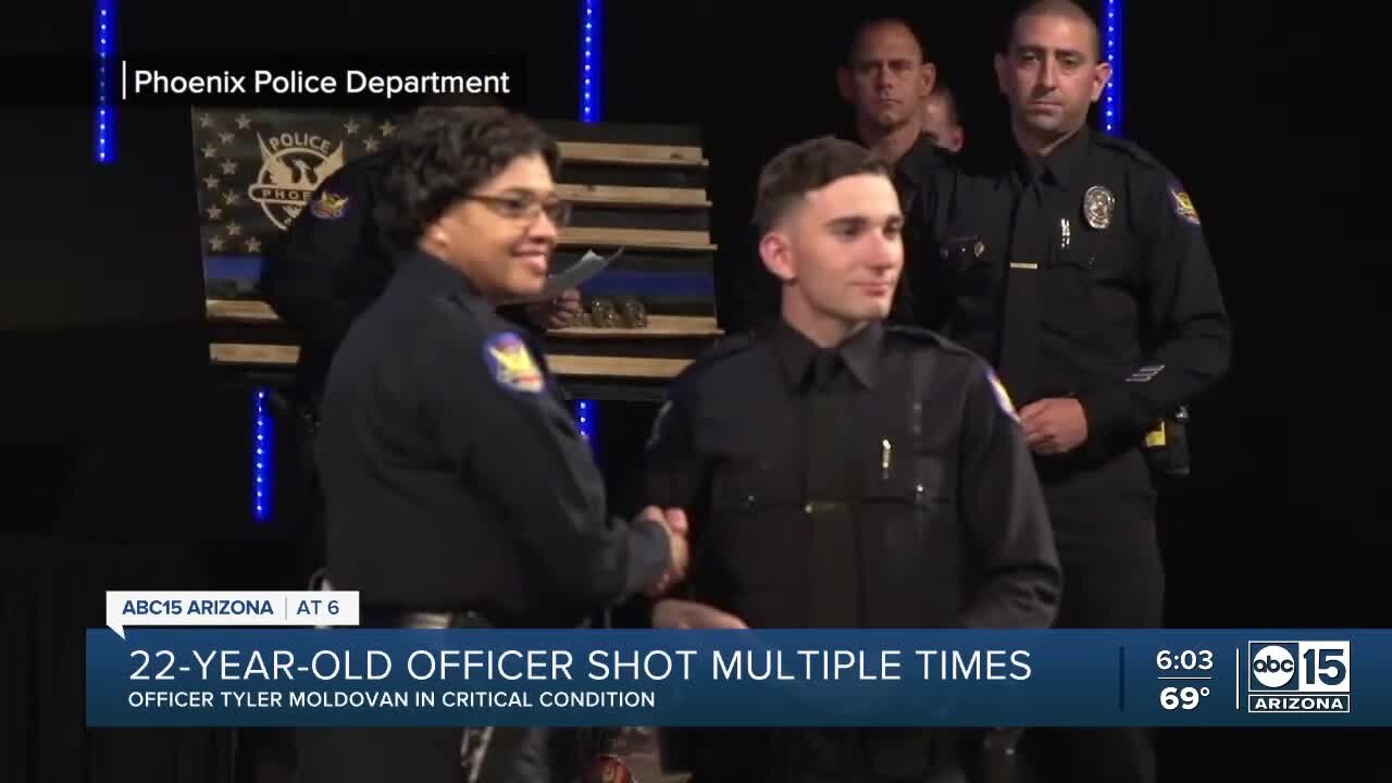 Valley police officer fighting for his life after being shot multiple times