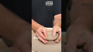 First Attempt At Pottery #shorts #youtubeshorts #subscribe