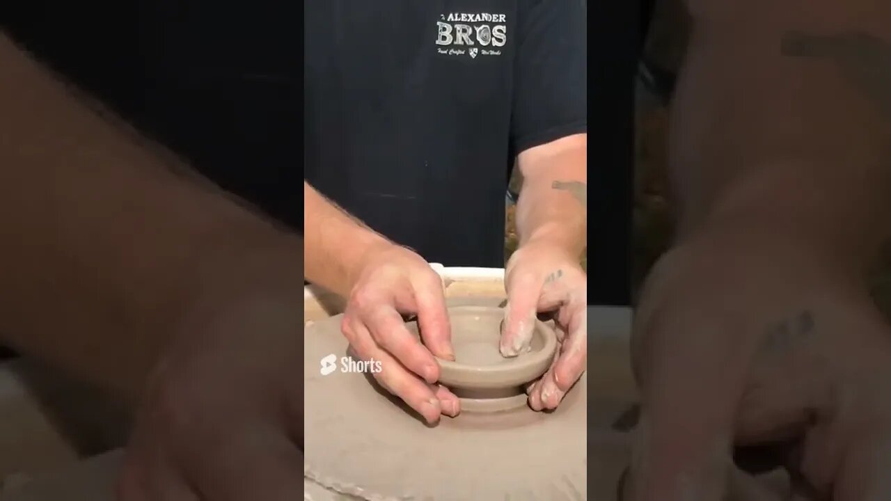 First Attempt At Pottery #shorts #youtubeshorts #subscribe