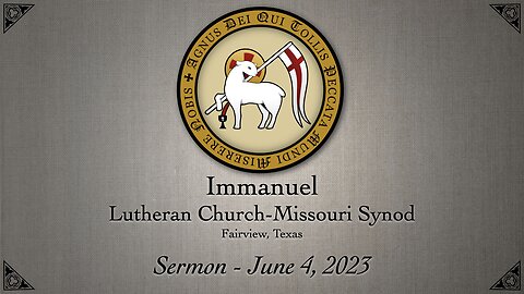 Sermon - June 4, 2023