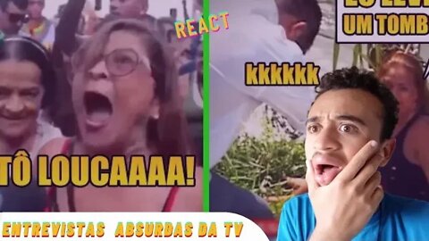 Reagindo AS ENTREVISTAS MAIS ABSURDAS DA TV!