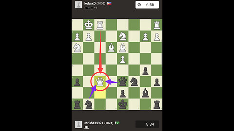 big mistake from opponent. #chess.