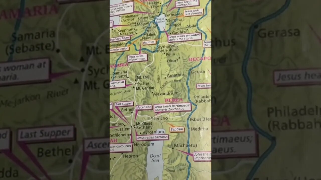 Use Google Maps to see how long the biblical journeys would take on foot!