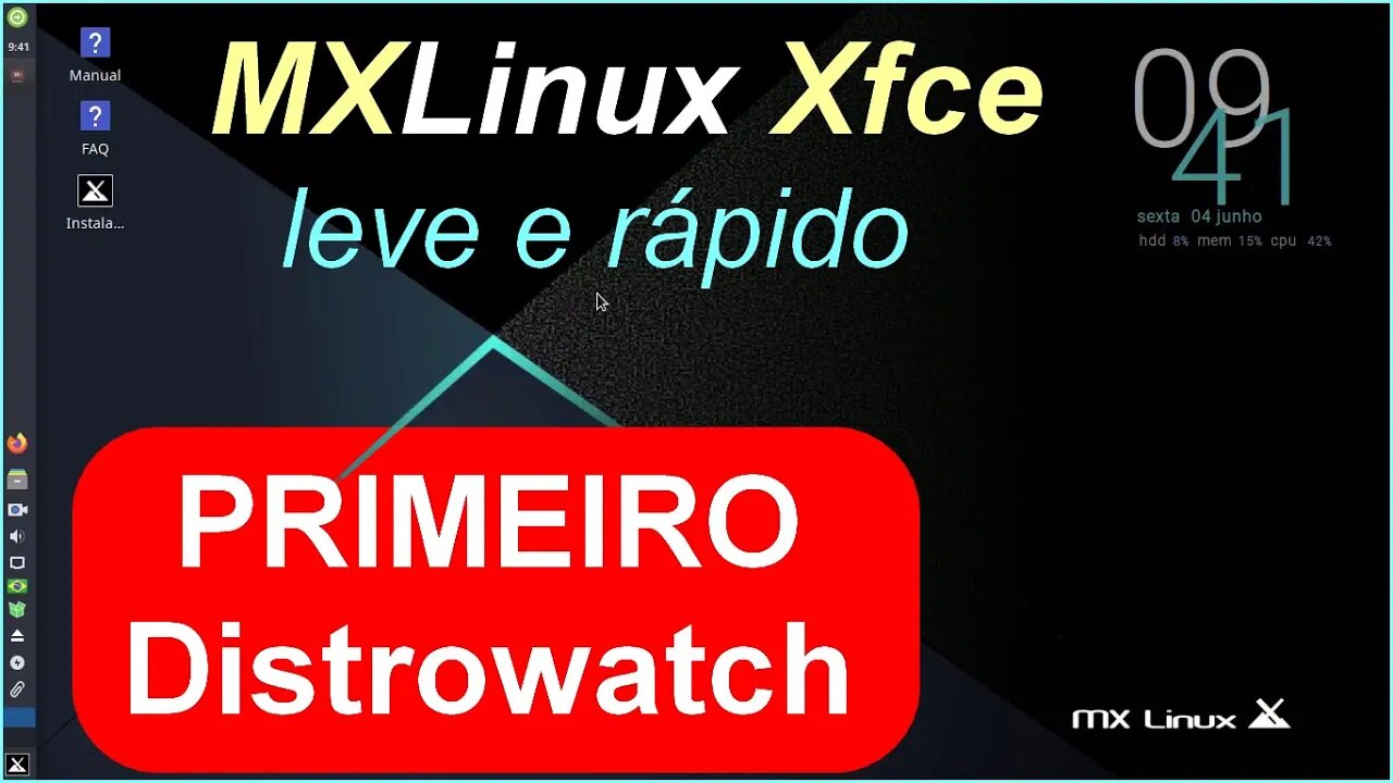 MX Linux distro leve e completa. Primeiro lugar no Distrowatch. Linux preferido pela facilidade