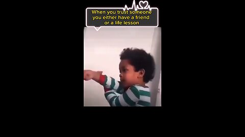 When you trust someone you either have a friend or a life lesson
