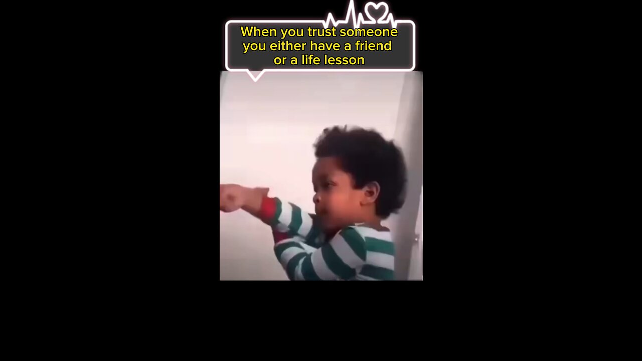 When you trust someone you either have a friend or a life lesson