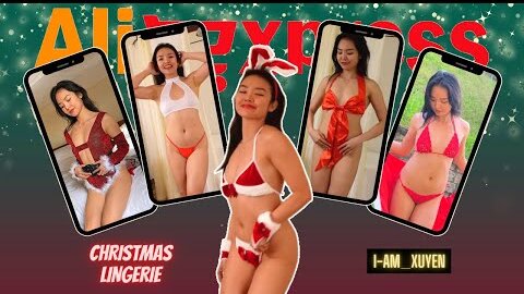 SEXY CHRISTMAS LINGERIE TRYON HAUL | I_AM_XUYEN