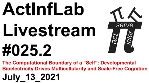 ActInf Livestream #025.2 ~ "The Computational Boundary of a Self"