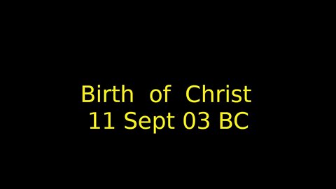 02/03 Birth of Christ 11 Sept 03 BC - Dr. Victor Paul Wierwille