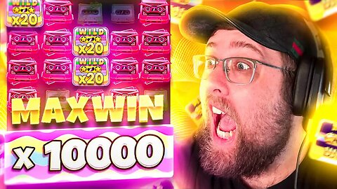 INSANE MAX WIN ON RETRO TAPES BASE GAME!