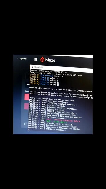 BLAZE ROBÔ MEGA WIN OPERANDO AUTOMÁTICO #shorts