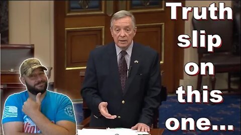 Gun Control champion Dick Durbin says the quiet part out loud on the Senate Floor… Embarrassing...