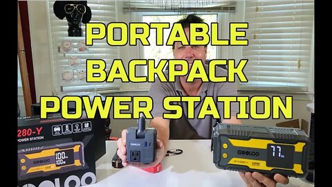 LOVE This Portable Backpack Power Station - GOOLOO GTX280