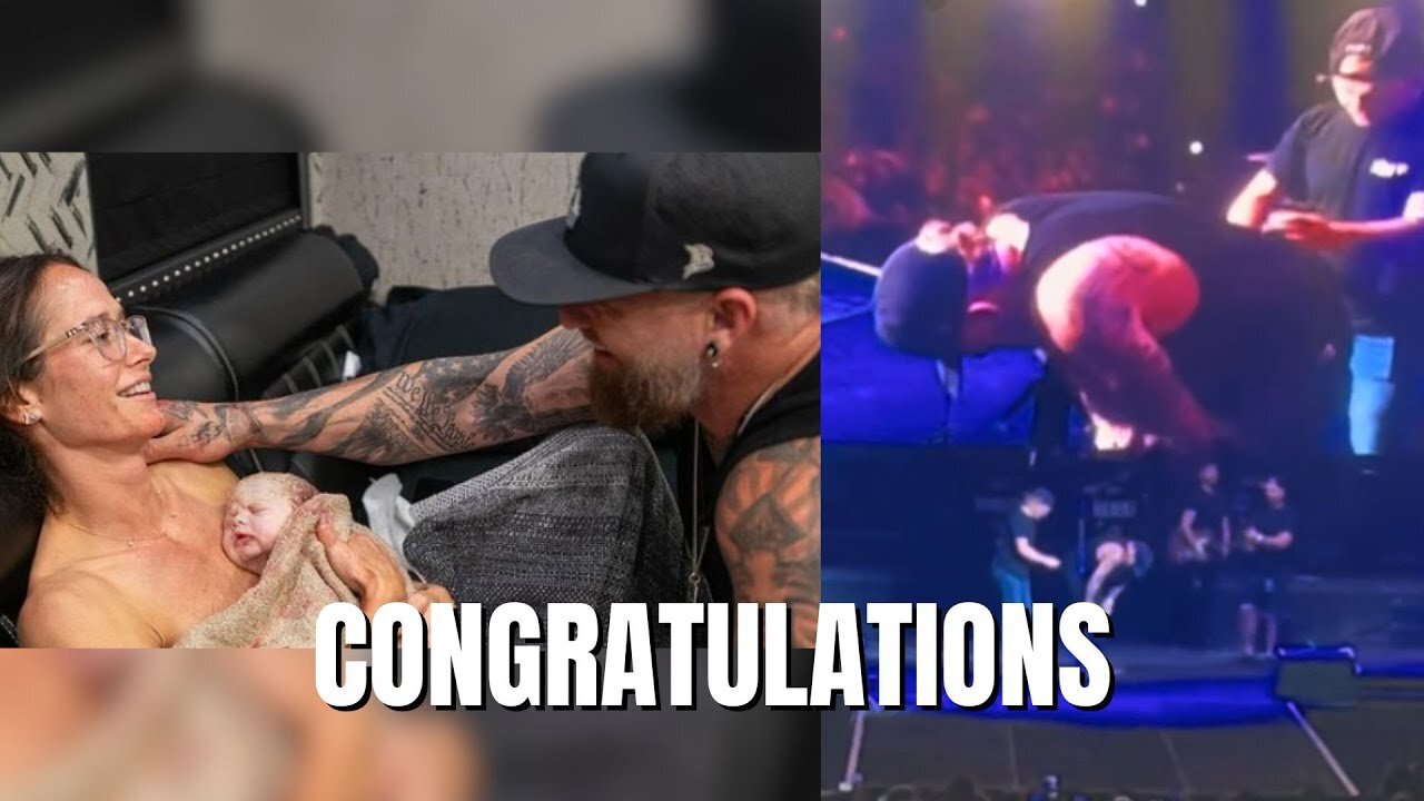 Brantley Gilbert Tearful Response to Wife Giving Birth Backstage