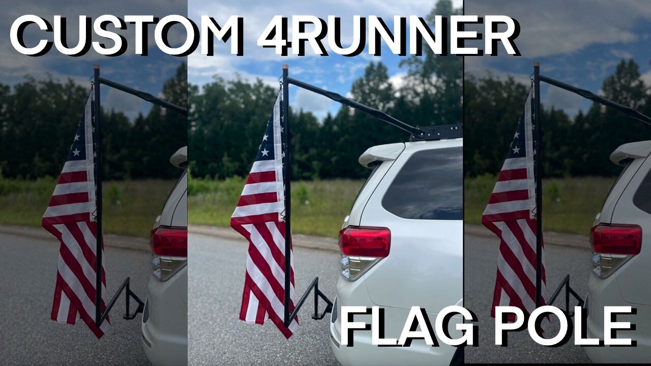 Staining our Custom Mailbox and Building a Flag Pole for the 4Runner: DIY