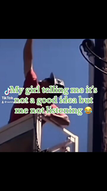 My girl telling me it’s not a good idea but me not listening