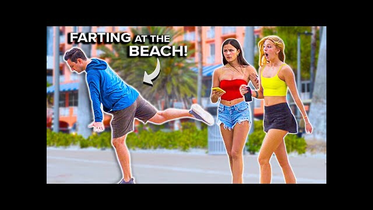 Funny Fart Prank in FLORIDA! Farting Frenzy at the BEACH!