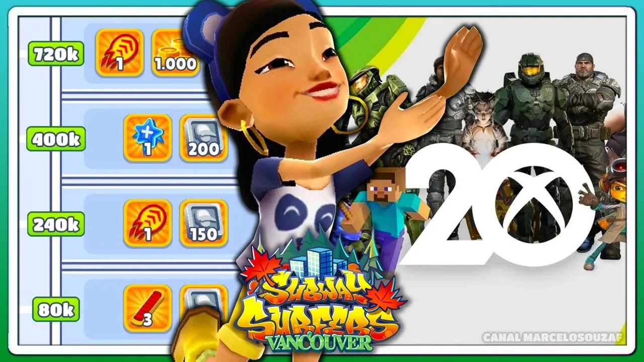 Subway Surfers Vancouver 2021 | 20 Anos de Xbox | Recorde com Amy Panda