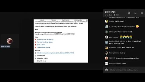 Cyraxx appears on panel and attempts to hijack Music Biz Marty's Stream 8-11-22